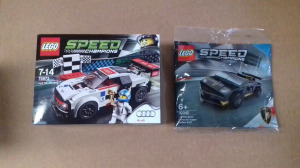 Új -  BONTATLAN Speed Champions LEGO -k:  75873  AUDI R8 LMS + 30342 Lamborghini polybag