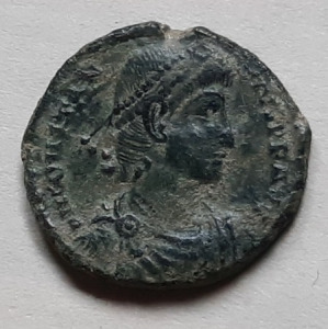 II. Constantius kisbronz Antiochia 1. műhely FEL TEMP REPARATIO 16-17mm RIC VIII 187
