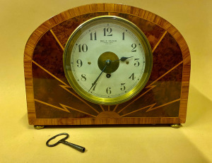 Bulle Clock - Antik francia kandalló óra - működő mechanikus szerkezettel - 1900 k. márkavédjeggyel