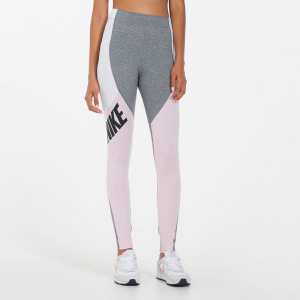 NIKE fitness leggings rózsaszín-fehér, szürke L-es méret