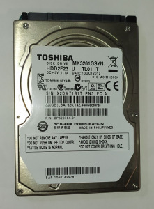 Toshiba 320GB laptop / notebook HDD merevlemez SATA 100/100 #1B1T