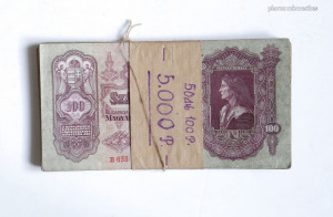 50 db lot 1930 100 pengő korabeli kötegben