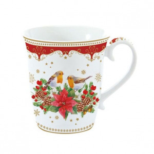Karácsonyi porcelán bögre - 275ml - Christmas Melody - Vatera.hu Kép