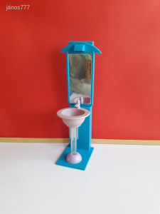 Barbie MOSDÓ - Fürdőszoba rész 32 cm-es ! Világító !  EXTRA !! Made in Hong Kong