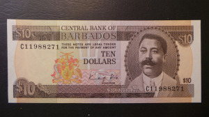 Barbados 10 Dollars 1973 EF 1 hajtás (DZ2)
