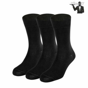 Dressa pamut gumi nélküli pincér zokni - fekete - 3 pár