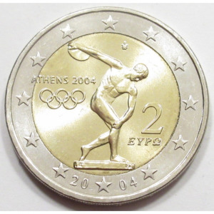 Görögország, 2 euro 2004 - Athéni Olimpiai Játékok aUNC+