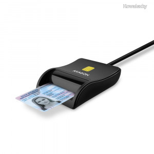 AXAGON CRE-SM3N Smart Card Flatreader Black