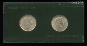Kossuth 5 forint 1946 és 1947 - eredeti MNB-s plasztik tokban együtt - UNC - ritka csomagolás! Kép