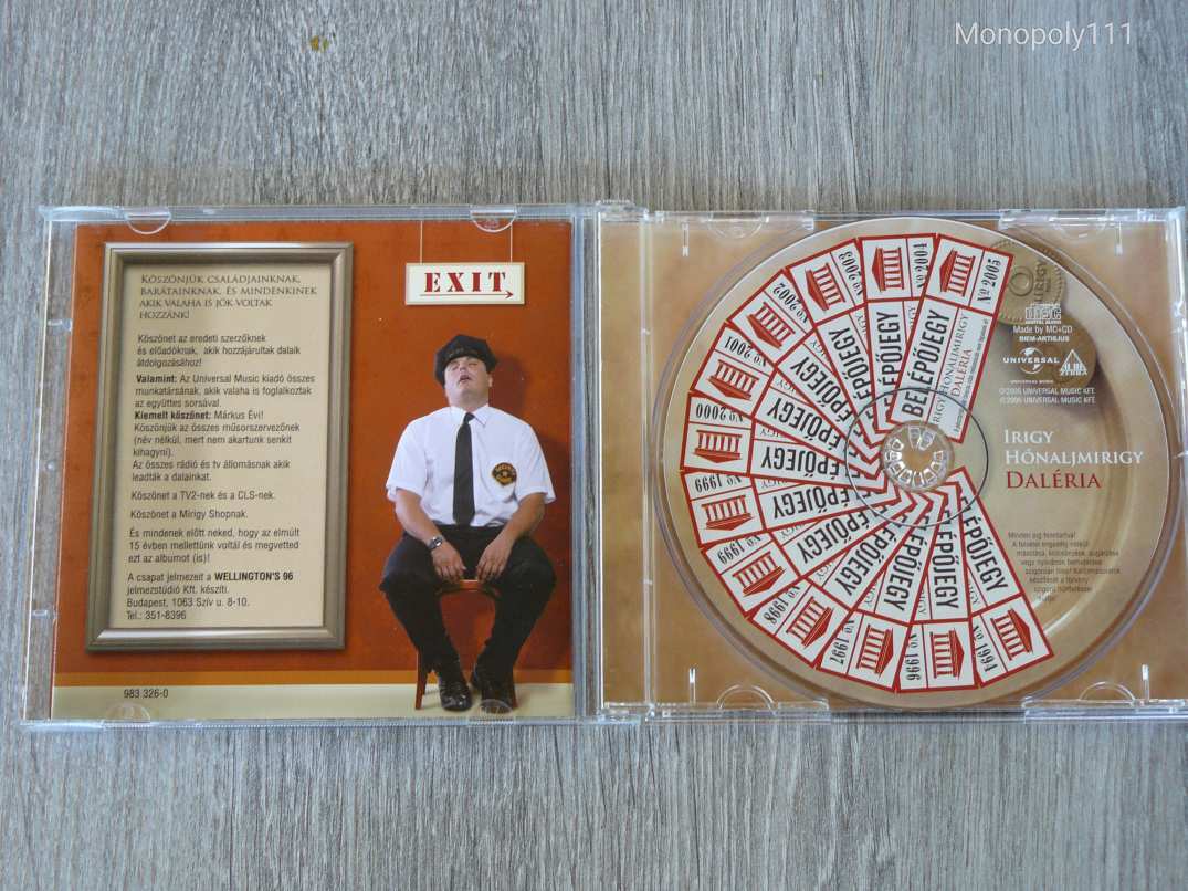 Irigy Hónaljmirigy  - Daléria - Best Of Irigy Hónaljmirigy 1994-2005 CD