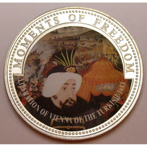 Libéria, 10 dollars 2001 PP - A szabadság pillanatai - Bécs felszabadítása a törökök alól 1683 UNC