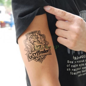Griffendél ideiglenes tetoválás, kicsi - Harry Potter - ÚJ