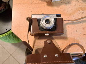 Retró tárgy: Smena analóg fényképezőgép barna tokban (Ismét meghirdetve)
