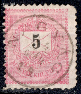 1889 feketeszámú krajcáros NAGYÁG bélyegzés Erdély Romania Gudlin E3.18 / 80p (d32) Kép