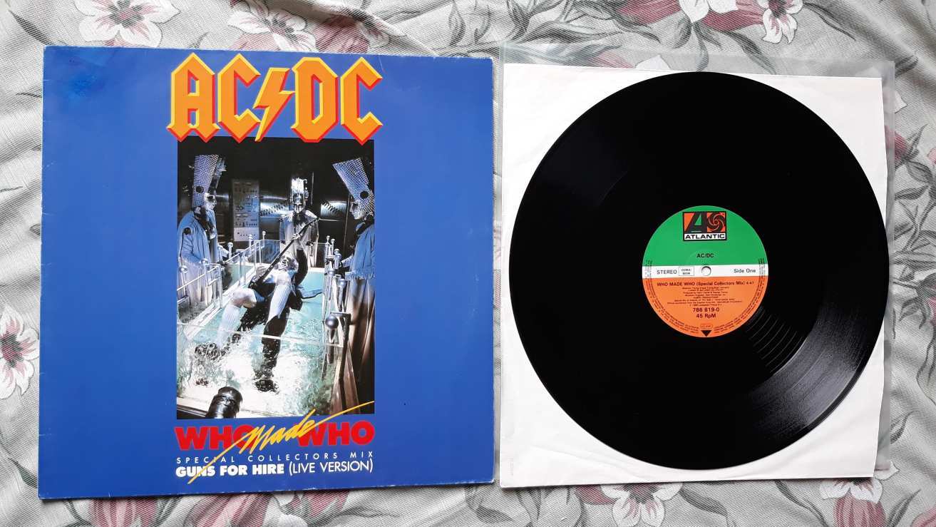 RUDÁN JOE POKOLGÉP ADJ ÚJ ERŐT BAKELIT poszter+ AC/DC WHO MADE WHO SPECIAL COLLECTORS MIX MAXI