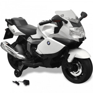 Elektromos BMW 283 gyerek motorkerékpár 6 V fehér