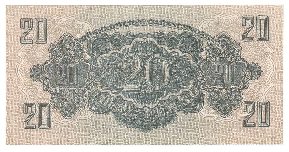 Vöröshadsereg 20 Pengő bankjegy - 1944 VH Húsz pengő - UNC
