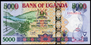 Uganda 5000 shilingi UNC 2005