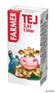 Tartós tej, dobozos, 2,8%, 1 l, FARMER