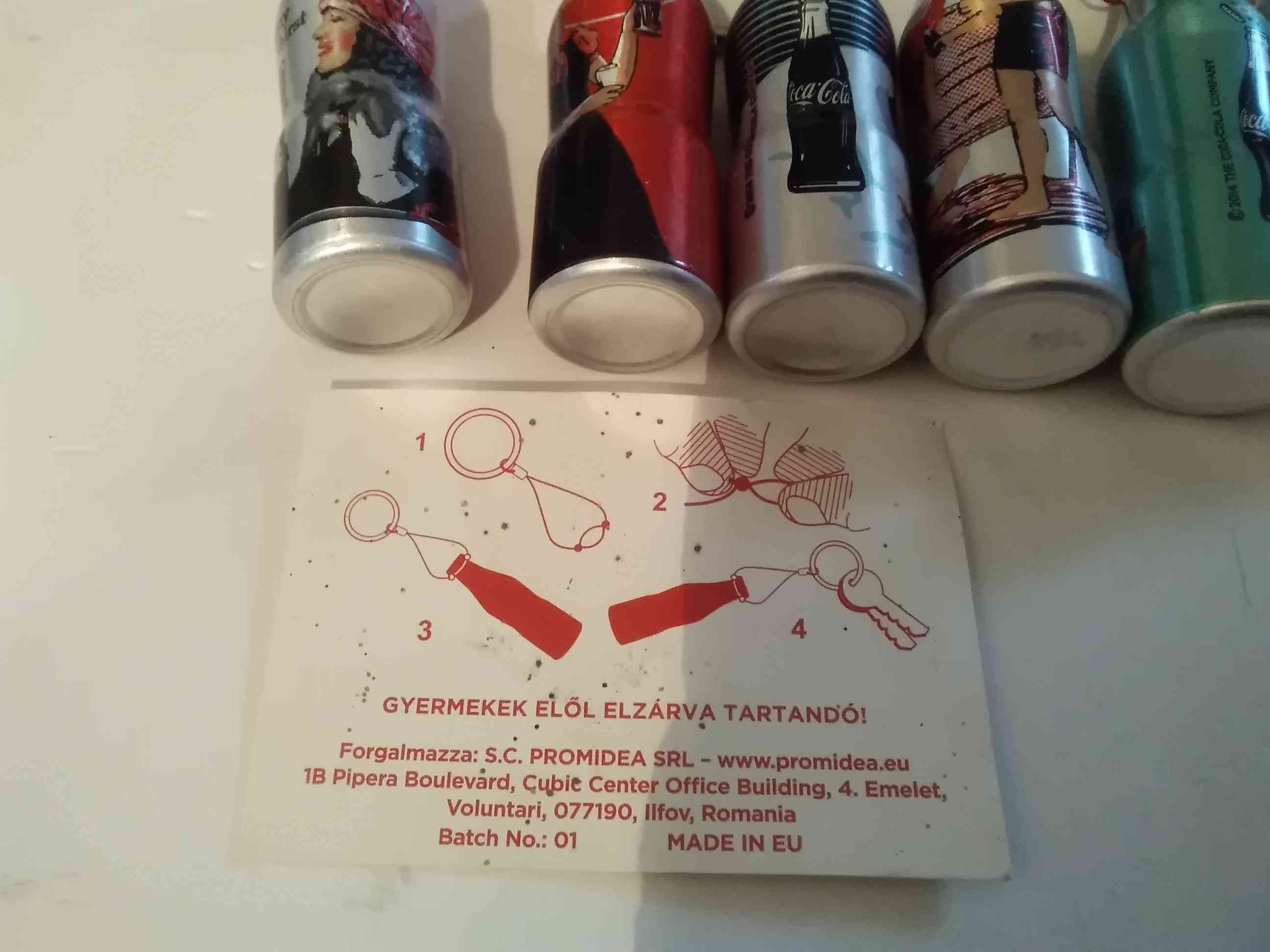 Coca cola alu palackok