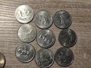 Amerikai centek, dollár, államok gyűjtemény egyben