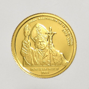 2003  Kongó  arany 20 francs  ( 1/24 / 999 )  -PAP134