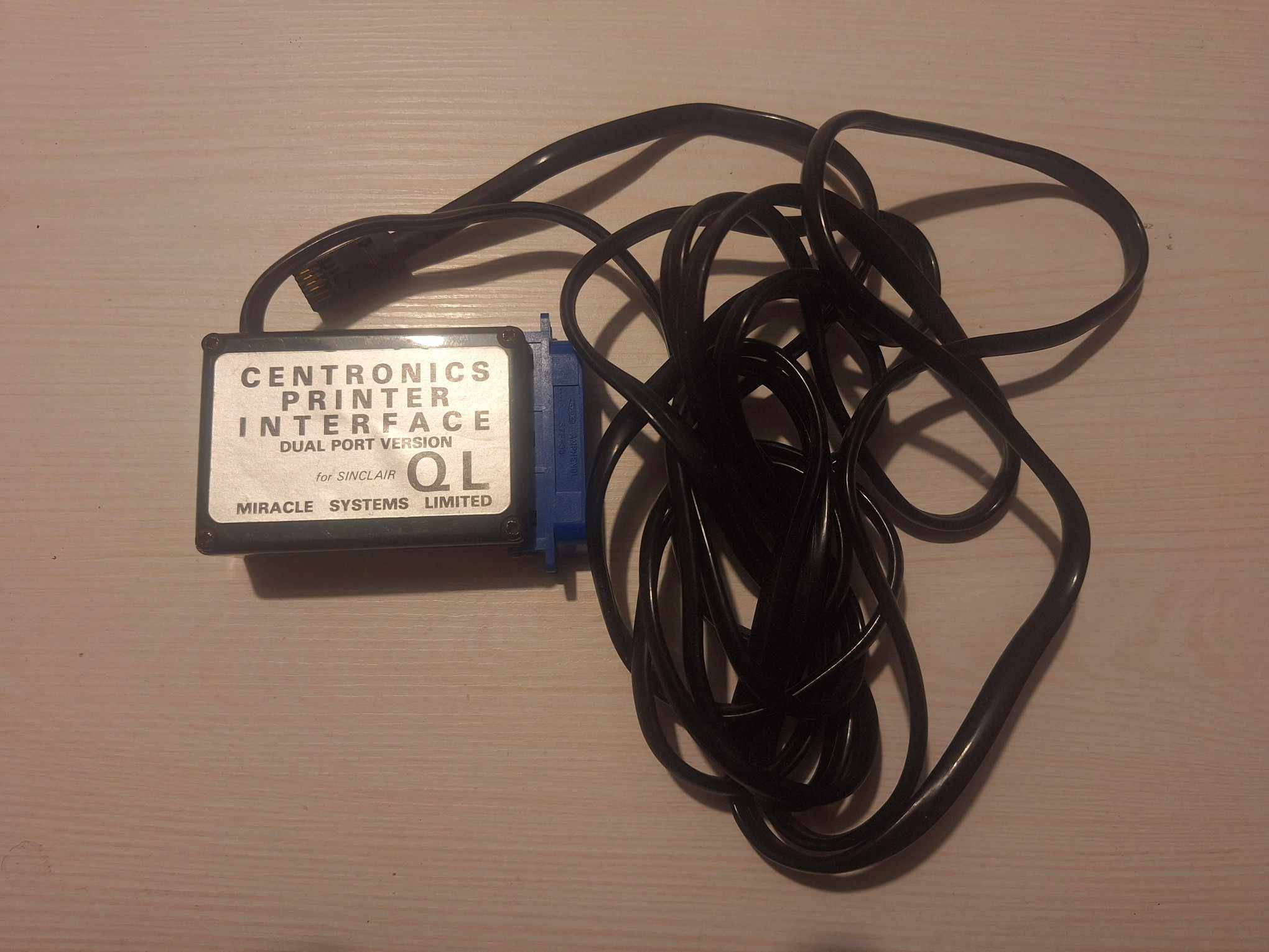Sinclair QL Centronics Printer Interface