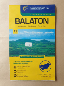 Cartographia Kiadó - Balaton  1:40000 - balatoni kerékpárút  - térkép T541