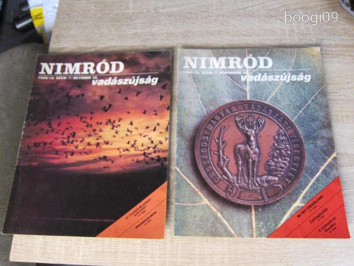 Nimr d Vad szmagazin 1990 2db js g 10 19 sz m