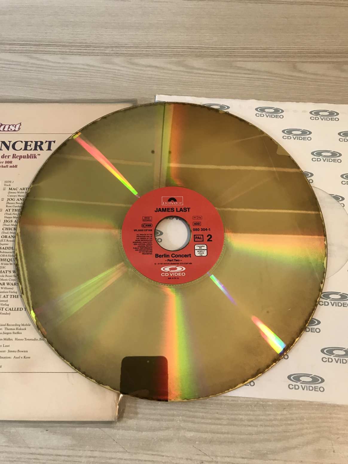 JAMES LAST: BERLIN CONCERT - LaserDisc / LaserVision / CD Video / CDV / CD-V / CD+V