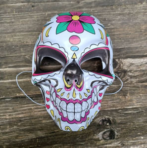 Mexikói Jellegű Díszes Koponya maszk, Halloween  felnőtt  maszk álarc jelmez UNISEX