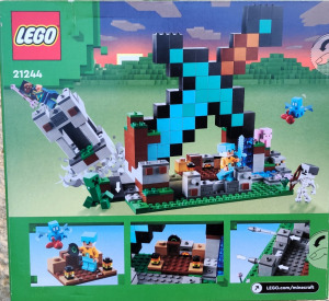 Új 21244 LEGO Minecraft Kard helyőrség építőjáték építőkocka