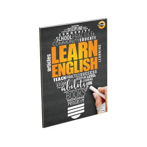 T-Creatív szótár füzet - A4 - sárga LEARN ENGLISH felirattal