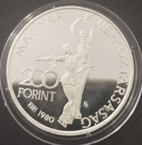 1980 200 ft Lake Placid Ezüst próbaveret