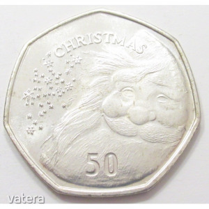 Gibraltár, 50 pence 2015 - Karácsony aUNC+