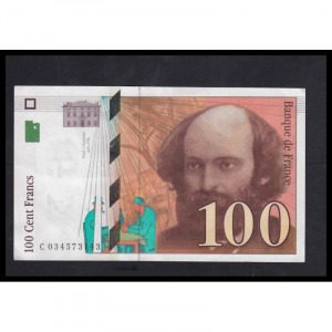 Franciaország, 100 francs 1997 EF+ (meghosszabbítva: 3267555404) - Vatera.hu Kép
