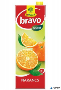 Gyümölcsital, 12%, 1,5 l, RAUCH Bravo, narancs