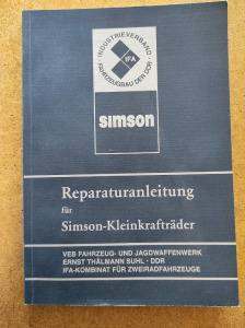 Simson S 50, KR 51 és SR 4- javítási könyv