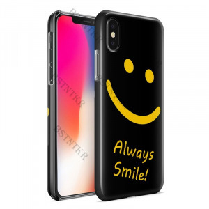 Smiley always mintás Huawei P8 telefontok tok hátlap védőtok 2 - bb
