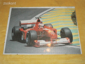 Scuderia Ferrari F1 versenyautó puzzle kép keretben Csepelen lehet személyesen átvenni !!!