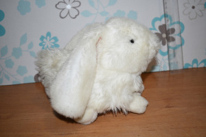 Nyuszi,  Húsvétra  Plüss nyúl fehér Keel Toys Rabbit rizses
