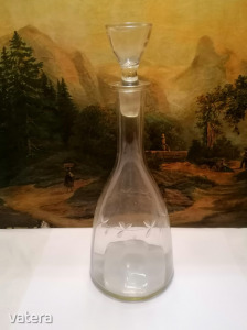 Antik üveg, dugós italos palack