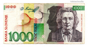 Szlovénia 1000 Tolar Bankjegy 1992 P17a