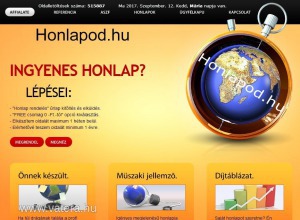 honlapod.hu magyar végződésű domain + Honlap