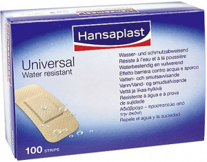 1009270 A Hansaplast UNIVERSAL vízálló szalagok 3,0 x 7,2 cm 100 darab