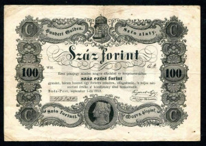 1848 100 Forint - eredeti tartásban