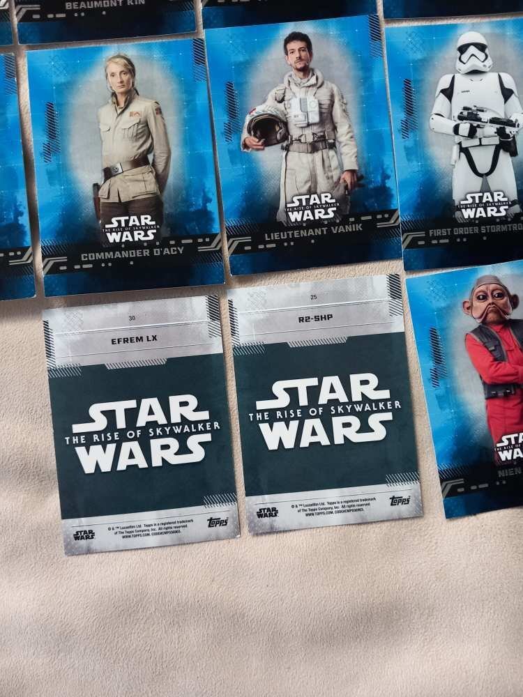 Topps Star Wars 2019 Rise of Skywaler serie 1.parallel kártya csomag 69db