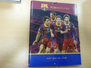 FC Barcelona kemény mappa, iratrendező,dosszié A/4-es, gumis
