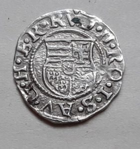 I. Rudolf denár 1583 K-B Körmöcbánya