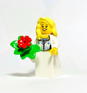 Menyasszony EREDETI LEGO egyedi minifigura - Esküvő - Új